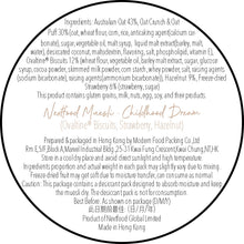 Load image into Gallery viewer, Nextfood Muesli - Childhood Dream (Ovaltine Biscuits, Strawberry &amp; Hazelnut) 1KG
