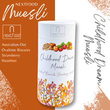 Load image into Gallery viewer, Nextfood Muesli - Childhood Dream (Ovaltine Biscuits, Strawberry &amp; Hazelnut) 350g
