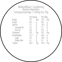 Load image into Gallery viewer, Nextfood Muesli - Cozy Morning (Caramel Biscuits, Apple &amp; Blueberry) 1KG
