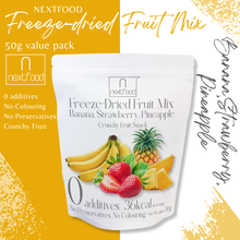Load image into Gallery viewer, Nextfood Freeze-dried Fruit Mix (Pineapple, Strawberry, Banana) 50g
